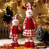 Christmas Cartoon Plush Doll Ornament: Santa, Snowman, Reindeer for Tree Decoration