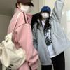 Sweatshirt-Jacke für Damen, Herbst, lockere Kapuze, warmes Sweatshirt, sportlich, lässig, Reißverschlussjacke