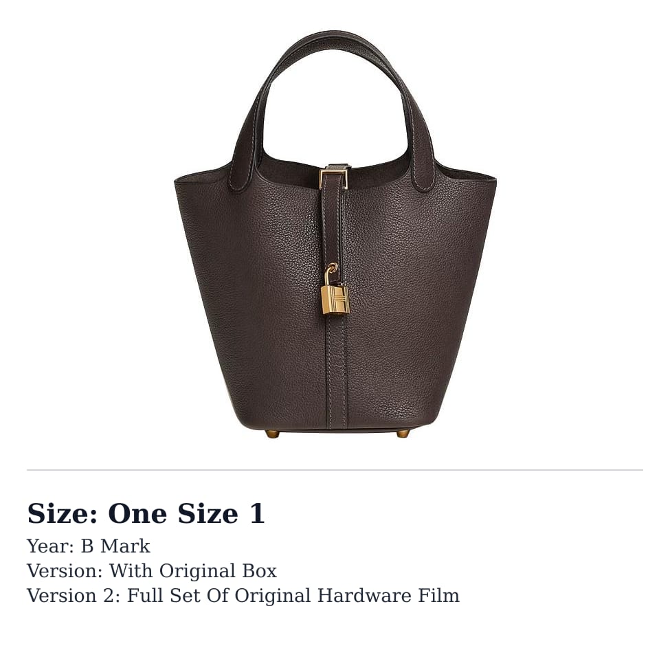 HERMES Picotin Lock Barenia Faubourg Calfskin