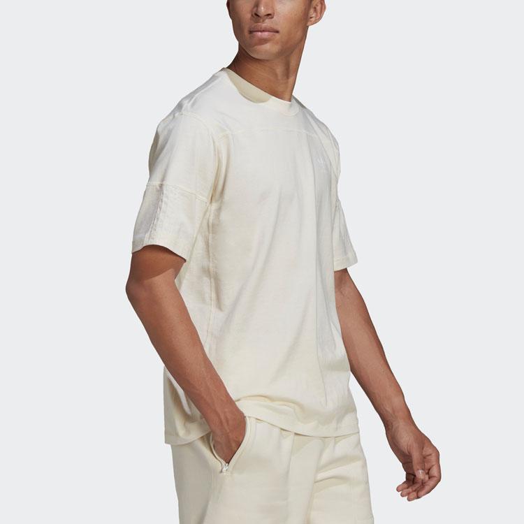 Adidas Originals Trefoil CC Tee Logo Casual Sports Crew Neck Short Sleeve T-Shirt Men Tops Undyed HC1967