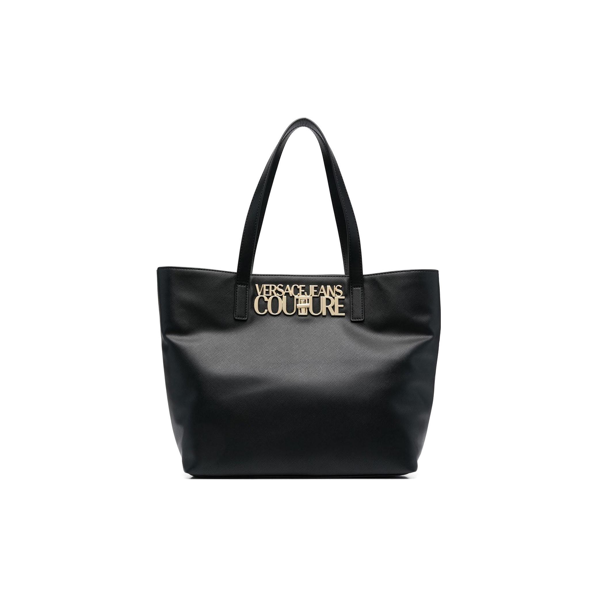 Versace Jeans Couture Gold Logo Tote Bag Women tote bags Black 74VA4BL8ZS467899 Basic Set BagDust Bag 29490₽