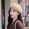 Beret Children Autumn And Winter Literary And Retro Painter Hat Color Wool Face Small Fashion Pumpkin Hat