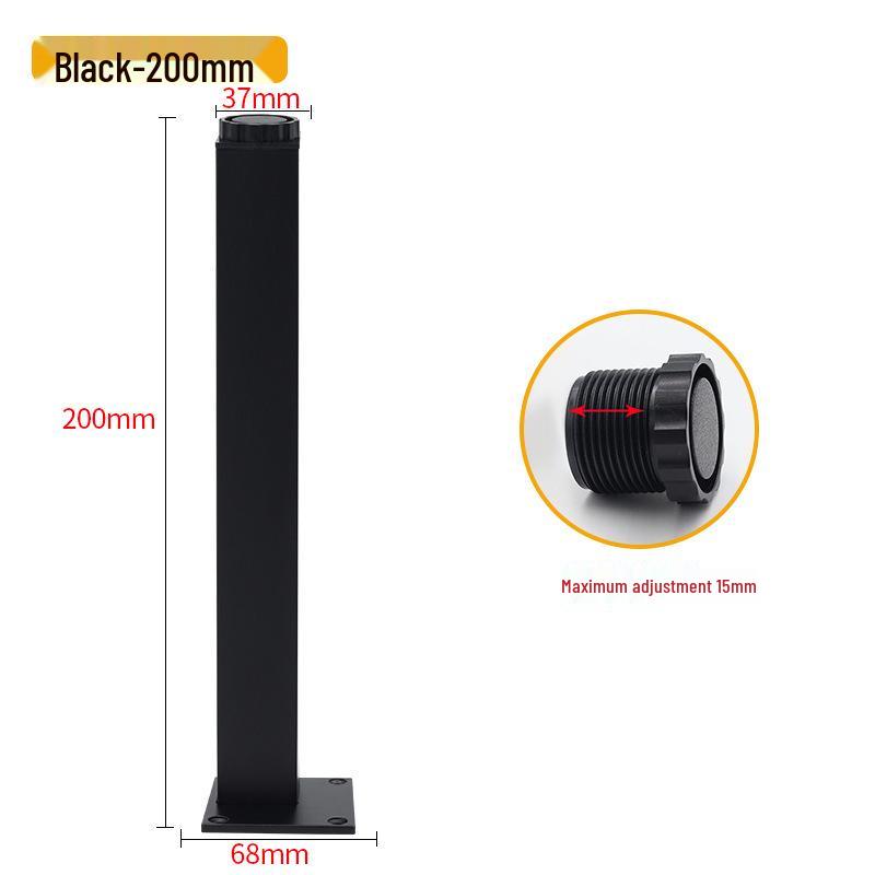 38mm Adjustable Square Cabinet & Sofa Legs - Thickened Furniture Feet for Coffee Table Support