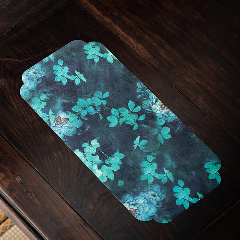 Chinese-Style Retro Zen-Inspired Double-Sided Waterproof And Non-Slip Tea Table Mat, Dry Brewing Mat, Long Table Runner