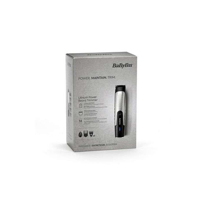 Tondeuse homme babyliss t812e lithium power noir argent