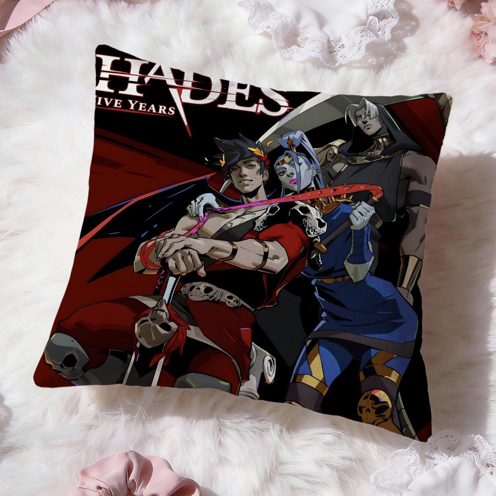 Game H-HadesS Cushion Cover Premium Comfort Reversible Pillow Cove -Two In One Design for Any Room & Car Interior