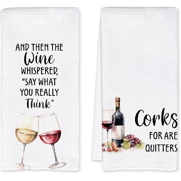 Funny Pickleball Gifts Kitchen Towels, Pickleball Gifts for Women Men Dish Tea Towels for Kitchen Decor, Gift for Sports Lovers Decorative Hand винный