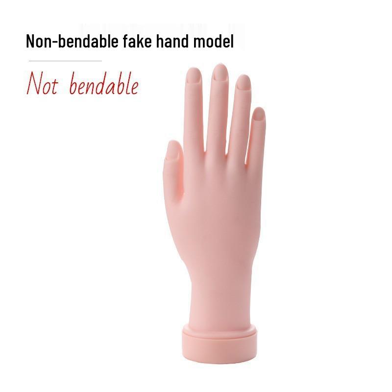 

Модель руки для практики нейл-арта: Сгибаемые пальцы со вставляемыми типсами