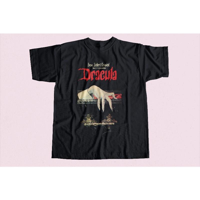 Dracula Movie Theme Tshirt Retro Horror Unisexs Tshirt Summer New Style Unisex Casual Tshirt S