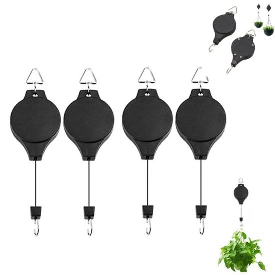 2 Stück Hängekorb Aufbewahrung Stabil Praktisch Einfach aufzuhängen Hebedesign Hängehaken Blumentopfhaken