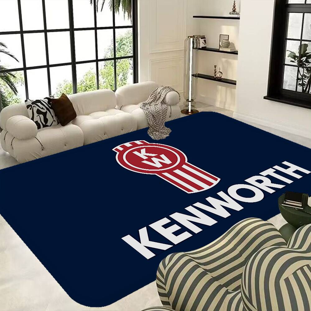 K-Kenworth Truck Logo Entrance Door Mat Washable Non-Slip Living Room Sofa Chairs Area Mat Kitchen Welcome Doormat