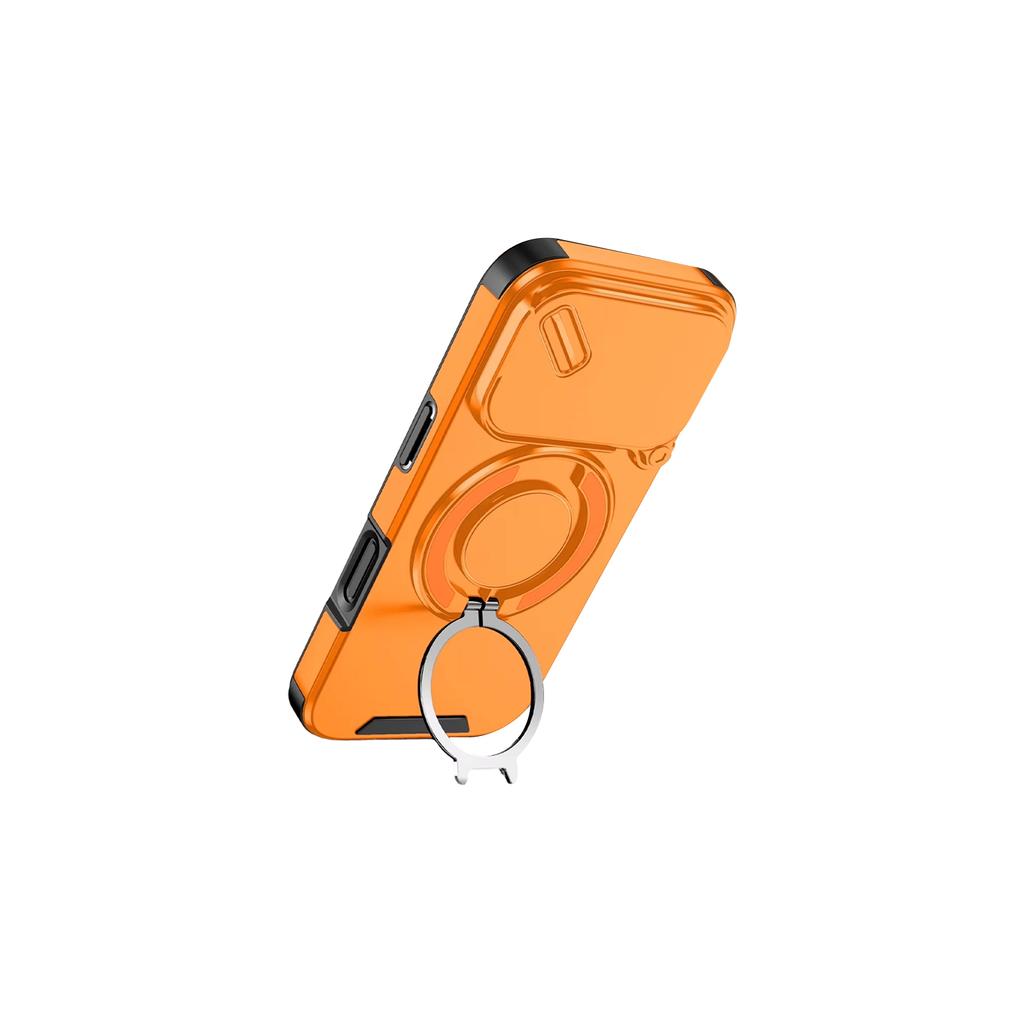 17 Pro Magnetic Phone Case Holder With Sliding Window Lens Cover