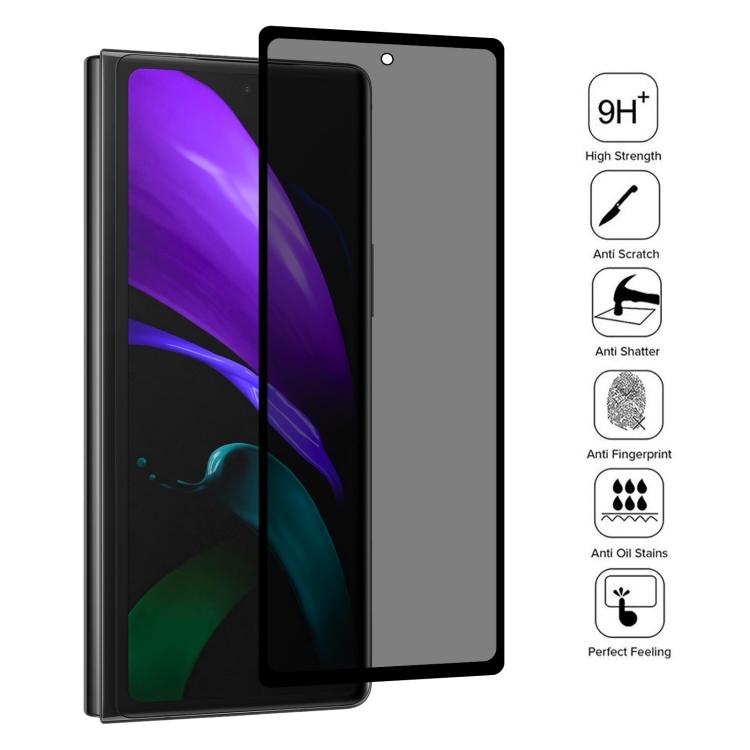 Full Cover Anti-peeping Tempered Glass Film For Samsung Galaxy Z Fold2 5G