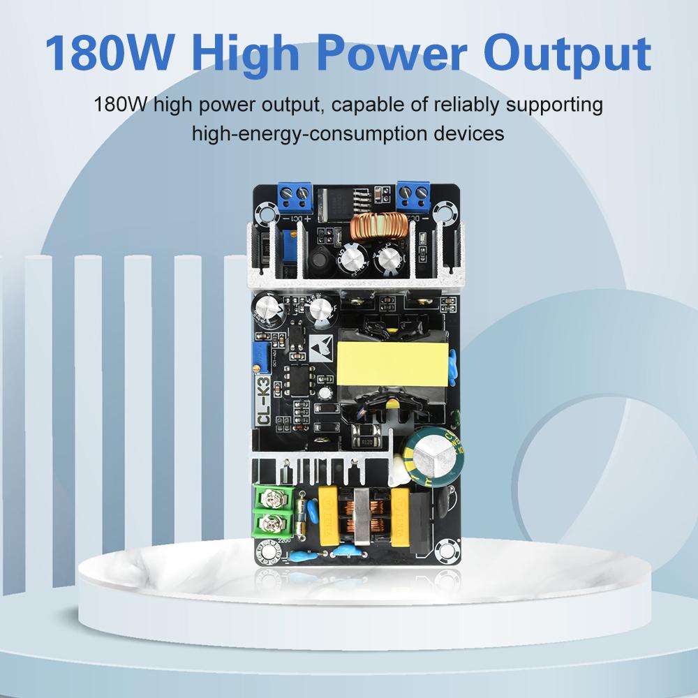 24V 12V 5V Switching Power Supply Board 180W High-Power Industrial Power Module Dual-Output Adjustable