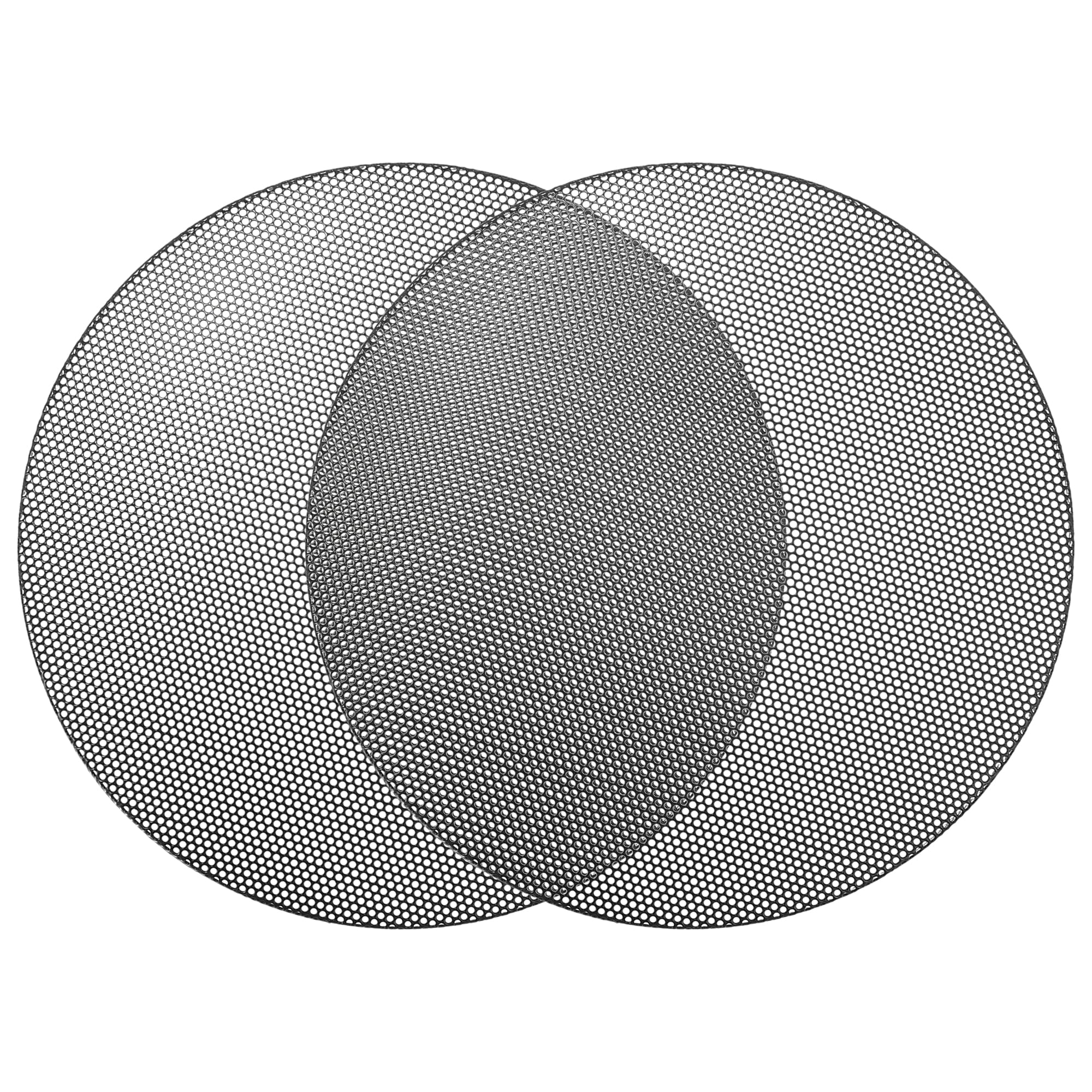 ACROPIX Универсальная сетка-решетка 5,5  для динамика, сабвуфера аудио 142x6,5 мм, без рамки, черная - Комплект из 2 шт.