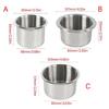 Cup Holder Modification Accessories Stainless Steel Cup Drink Can Holder Rustproof Recessed Insert Drink Holder