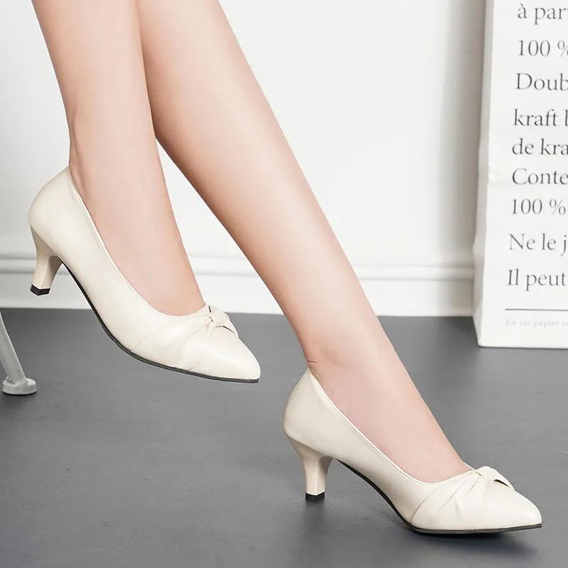 sapatos femininas women cute light weight black pointed toe slip on stiletto heel shoes for sexy party work ab478