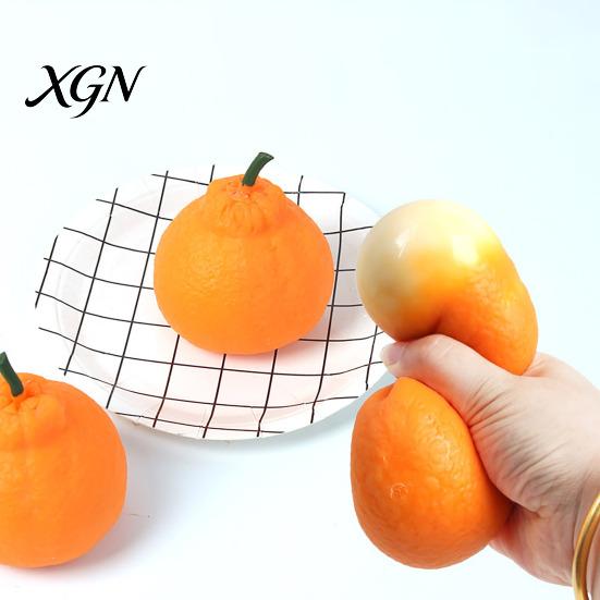 Realistic Fruit Squeeze Toy 2/3/5Pcs Stress Relief Ugly Orange Decompression Dekopon Elastic Ball Anti-anxiety Simulation Sensory Fidget