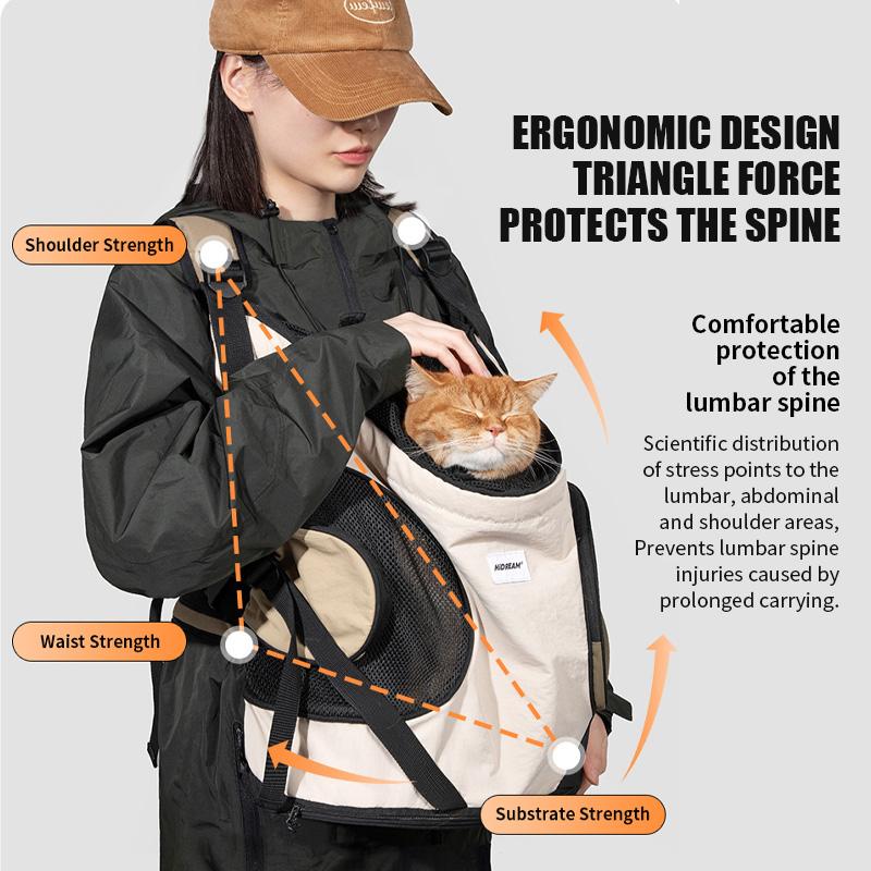Haustier Brust Rucksack Vordertasche Tragetasche Rucksack Hunde und Katzen Atmungsaktiv Tragbar Outdoor Tasche Schulter Katzen Tasche