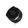 Vintage Hand of Fatima Stainless Steel Ring for Mens Hip Hop Masculine Faith Finger Ring Boys Jewelry Accessorie