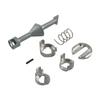 Door Lock Cylinder Barrel Repair Kit Silver Front Left Right Door Lock Repair Kit 51217161429 for BMW Series 1 E81 E87 E88 E82