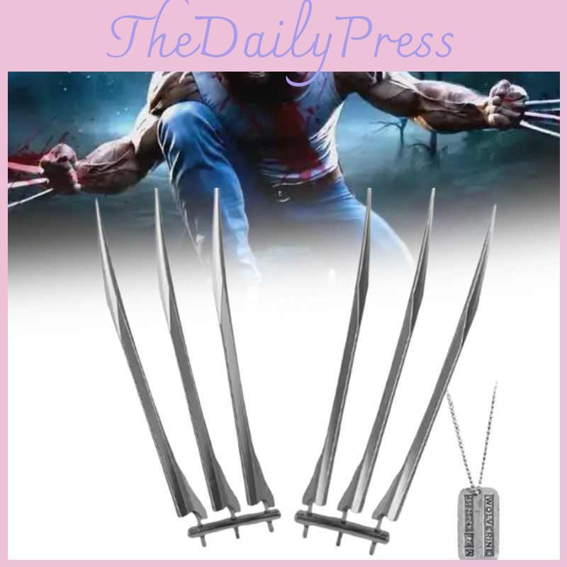 Wolverine Cosplay Claws With Effect For Halloween Costume Props And Themed Events