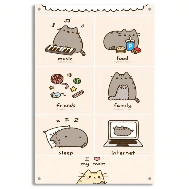 Klassisk vintage plåtmålning present till vänner rumsdekor