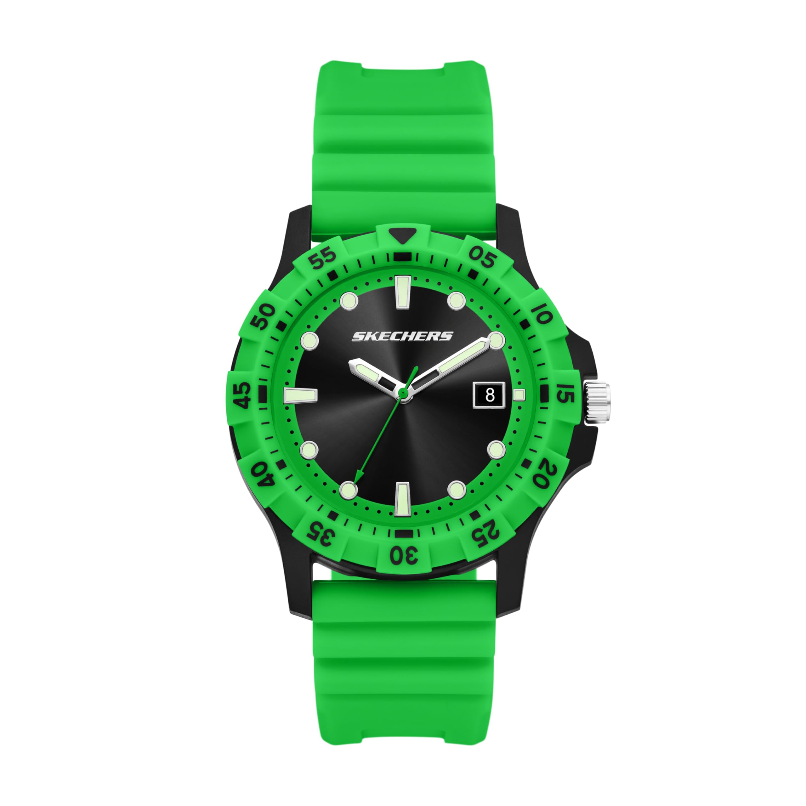 Skechers Analog Silicone Watch SR5289 Men s зелёный