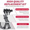 Set of 4 PCS Ignition Spark Plug Wires 32702-P0A-A00 8028 RC-HE73 671-4179 & 4 Iridium Spark Plugs Set Compatible with 1998-2001 Honda Accord DX