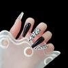 24Pcs/Set False Nails Fashion Gift Free 24Pcs Jelly Glue Waterproof Nail Art Press On Fingersnails Nail Sticker