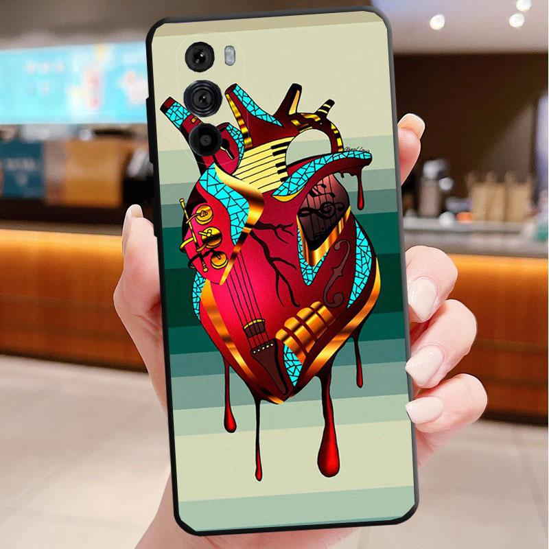 

Case For Motorola Edge 50 40 Pro 60 50 40 30 Ultra Neo Fusion G85 G72 G53 G54 G84 G13 G32 Human Organs Brain Meridian Kidney Moto G32