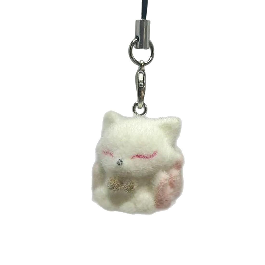 

Міні флокована підвіска Лисиця: Милий шарм у вигляді тварини для брелоків та ланцюжків для телефону Cute Nine-Tailed Fox [1 piece + strap]