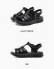 Red Dragonfly Women's Summer Roman Sandals - Soft Genuine Leather, Thick Sole, Outdoor.