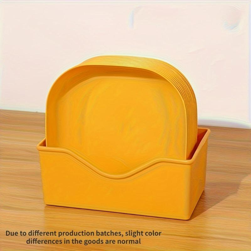 12pcs Reusable Plastic Serving Tray Set, Dishwasher Safe Stackable Appetizer Plates for Snacks Fruits Cakes Party Plates Set