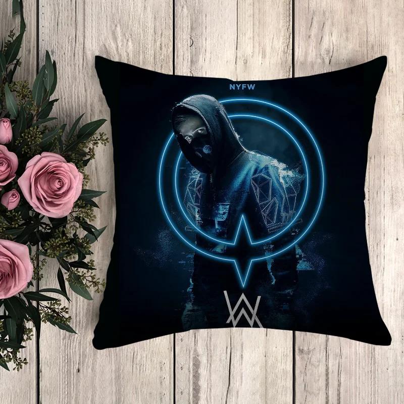 Poszewka na poduszkę Alan Walker Poszewka na poduszkę Luksusowe poduszki Anime Wystrój domu Poduszki dekoracyjne Poszewki dekoracyjne 50x50 Sofa