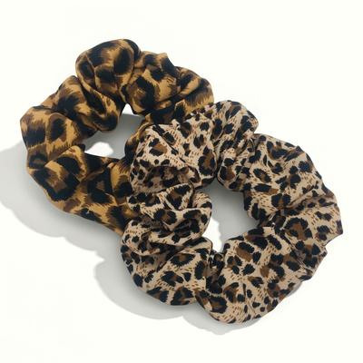 Elastici per Capelli con Stampa Leopardo Elastico per Capelli Cordino per Capelli Alta Elasticità Elastico per Capelli Porta Coda di Cavallo Eleganti Accessori per Capelli da Donna