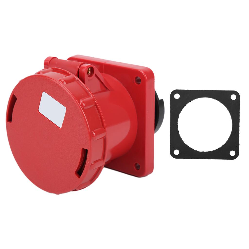 380415V 63A Industriestecker 3P+E 4-polig Gerader Stecker IP67 Wasserdicht für Bauwesen