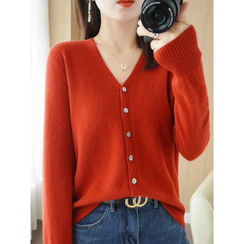 Autumn and Winter Cardigans, Women's Loose Plus Size Knitwear, Women's Tops, Long Sleeved Women's Sweaters