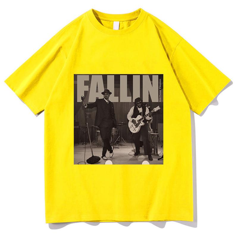 Chris Brown Fallin TShirt Graphic T Shirts Unisex Unisex Fashion Vintage Street Short Sleeve T Shirts Casual Pure Cotton Streetwear