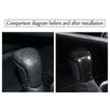 Carbon Fiber Look ABS Gear Shift Knob Cover Trim For Toyota Camry 2018 -