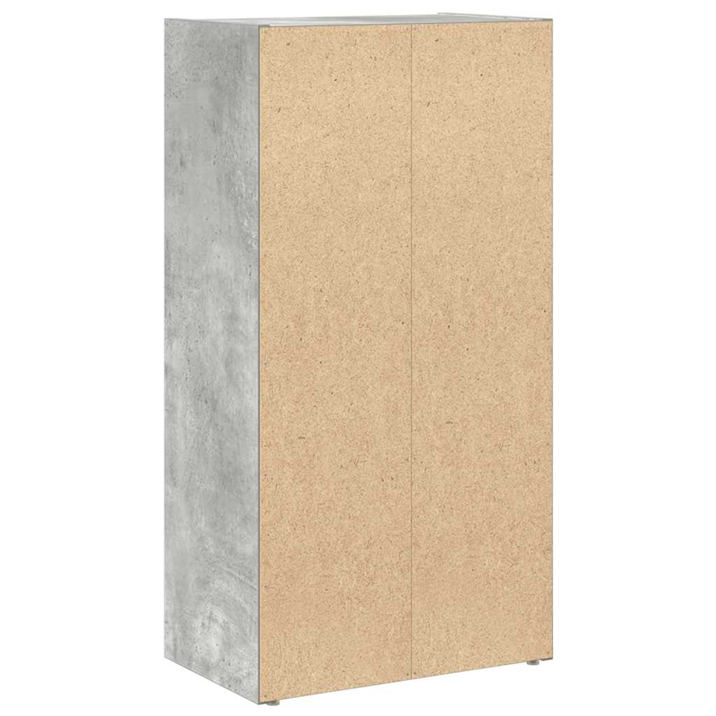 Bookshelf Concrete Grey 40x24x77 cm Engineered Wood