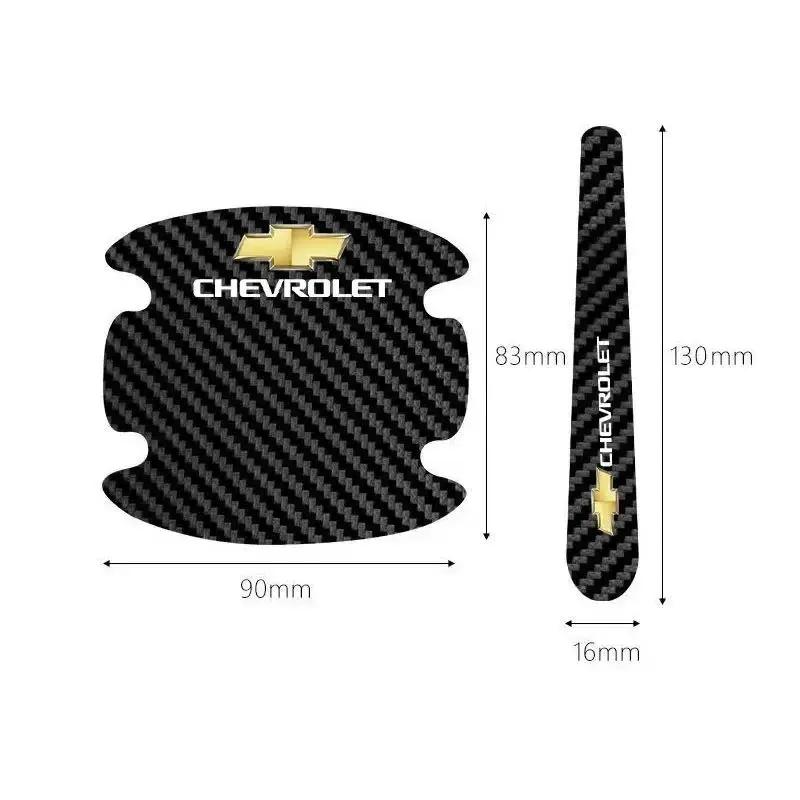 AABHM1 4pcs Car Door Bowl Handle Stickers Protection Decals for Chevrolet Aveo Cruze Malibu Captiva Optra Trax Lacetti Sail Silverado