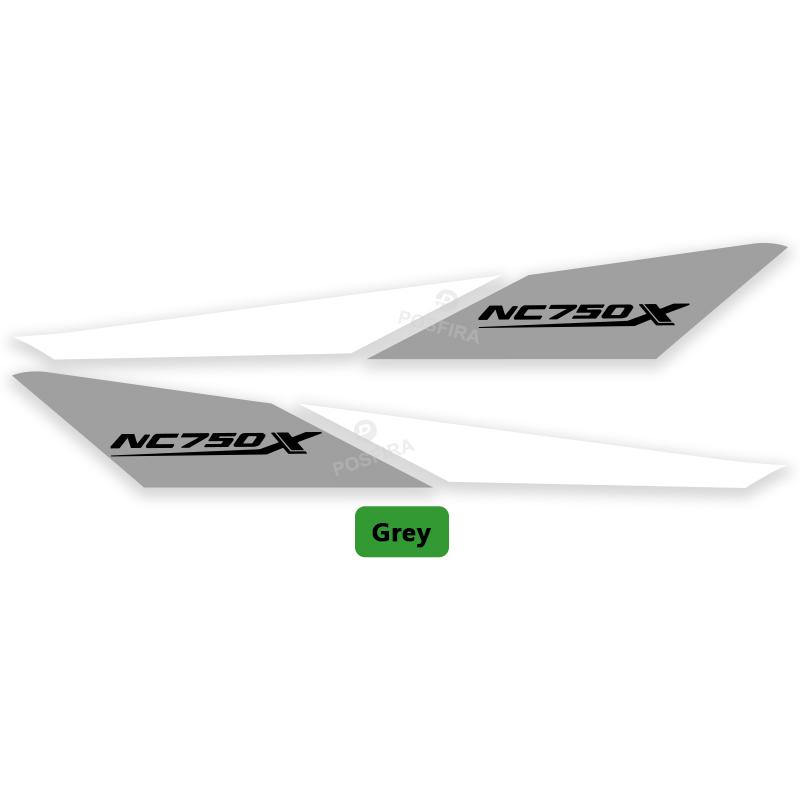 POSFIRA Motorcycle Rear Seat Stickers Vinyl Decals for Honda NC750X NC 750X 750 X 2024 2025 2026 Accessories NC750X-Grey