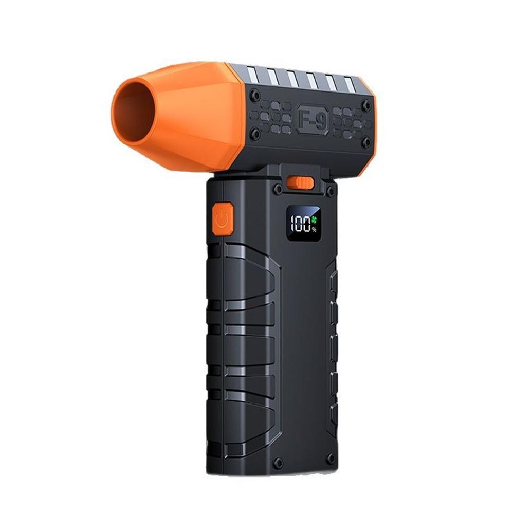 Portable 100 Gears Turbo Jet Fan Blower Multifunctional Hair Dryer Illuminates The Dark Night with Strong Wind Power