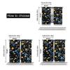 2Pcs Boho Curtain Cute Floral Black Curtain Rustic Country Flower Elegant Suitable For Bedroom Living Room Dining Room And