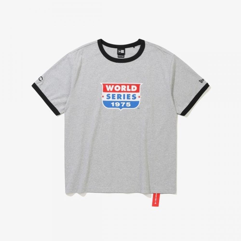 New Era Chicago Cubs World Series Ringer T shirT heaTher Gray 15147507 XXL(110)