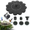 Solar Bird Bath Fountain Flower-Shaped Water Fountain Pump Waterfalls Outdoor Birdbath For Pool Pond Aquariums Garden