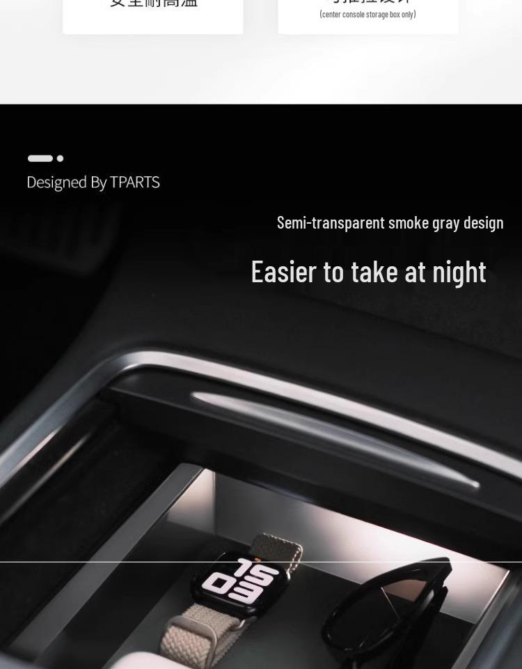 Tesla Model Y Center Console Organizer & Armrest Storage Box Upgrade