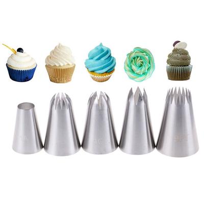 5 Buc. Duze Mari pentru Glazură, Piping, Patiserie, Decorare Tort