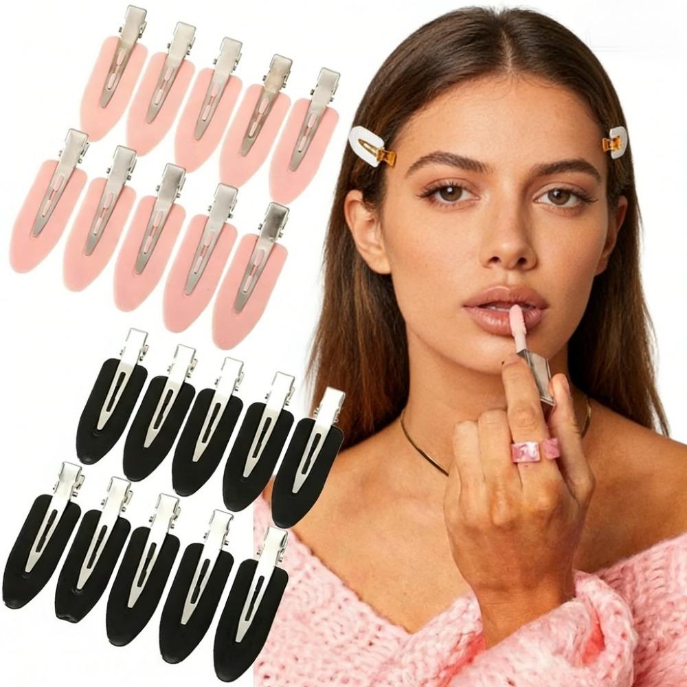 10Pcs No Bend Seamless Hair Clips Side Bangs Fixing Barrettes Makeup Washing Face Hair Styling Pins for Women